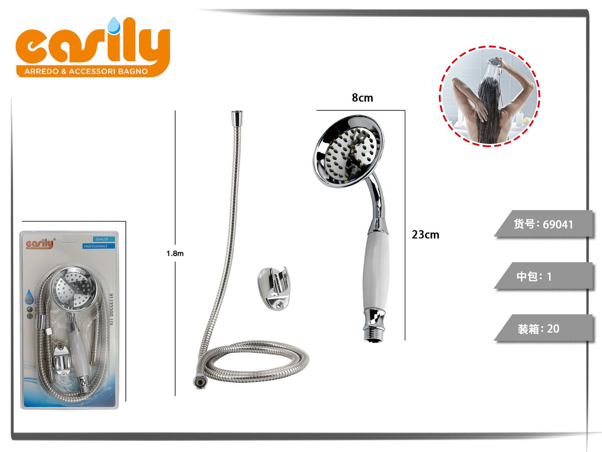 Kit doccetta con collo curvo e impugnatura bianca