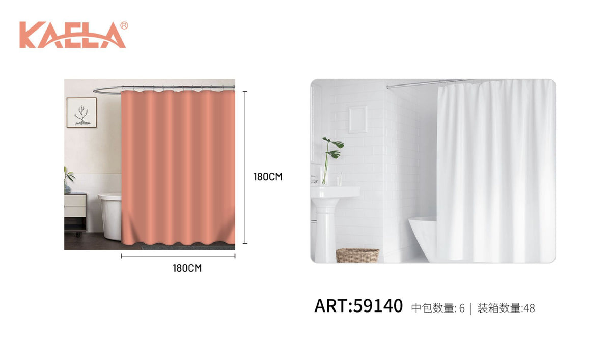 Tenda doccia, arancione, 180 x 180