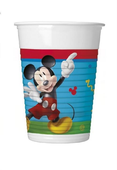Bicchiere o cannuccia per feste – BICCHIERE IN PLASTICA 8PZ MICKEY 5PR93558
