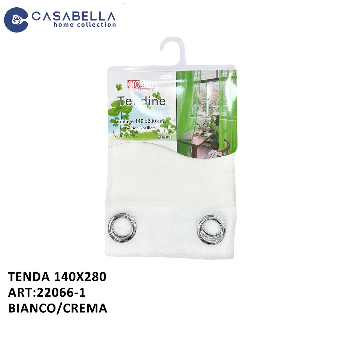 Tenda 140X280 Bianco/crema
