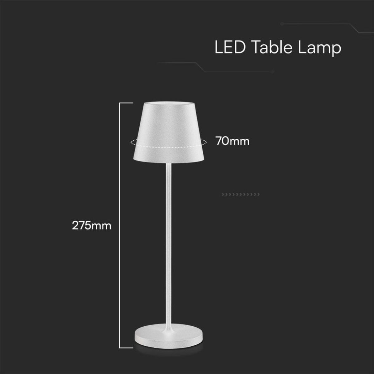 Lampade da tavolo ricaricabili – 3 varianti