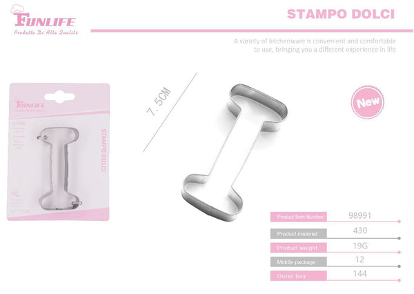 Stampo per biscotti a forma di lettera I