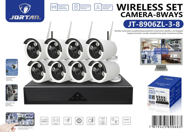 Kit di videosorveglianza — JT-8906ZL-3-8