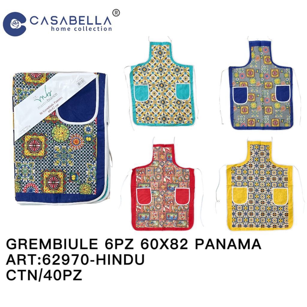 Grembiule 6PZ 60X82 Panama