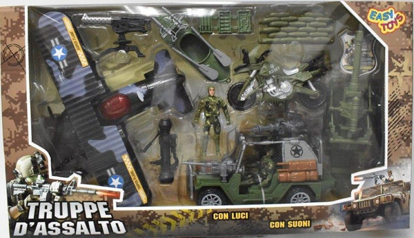 Set militare giocattolo con luci e suoni