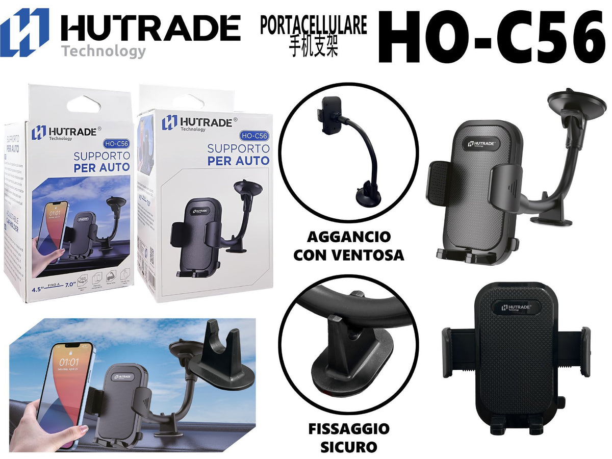 HO-C56 SUPPORTO DA AUTO SUL VETRO