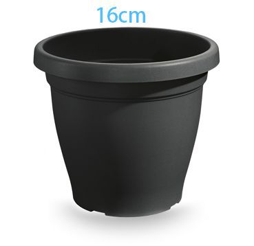 VECA VASO VERONA 16CM ANTRACITE