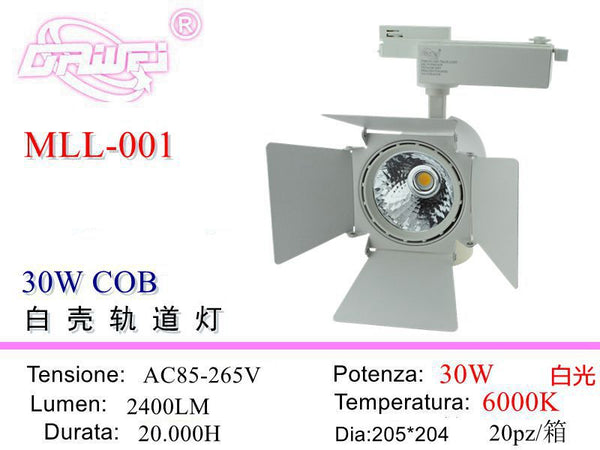 Faretto su binario — 30 W