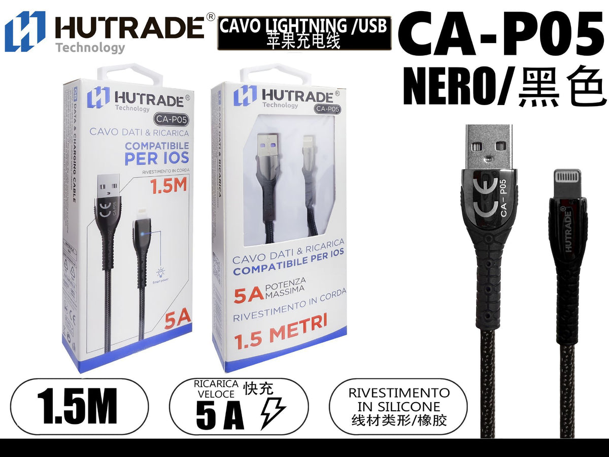 CA-P05 CAVO LIGHTNING 1.5 METRI 5A