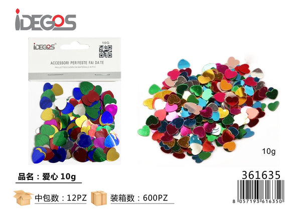 Paillettes decorative per feste, 10 g