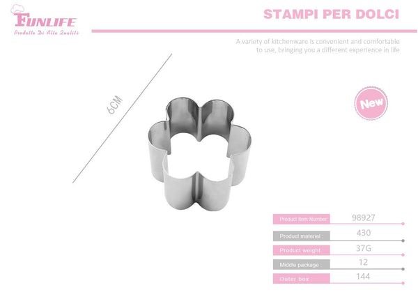 Stampo per biscotti, forma fiore, serie 4H