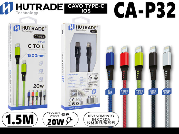 CA-P32 CAVO TYPE-C/LIGHTNING 1 .5 METRO