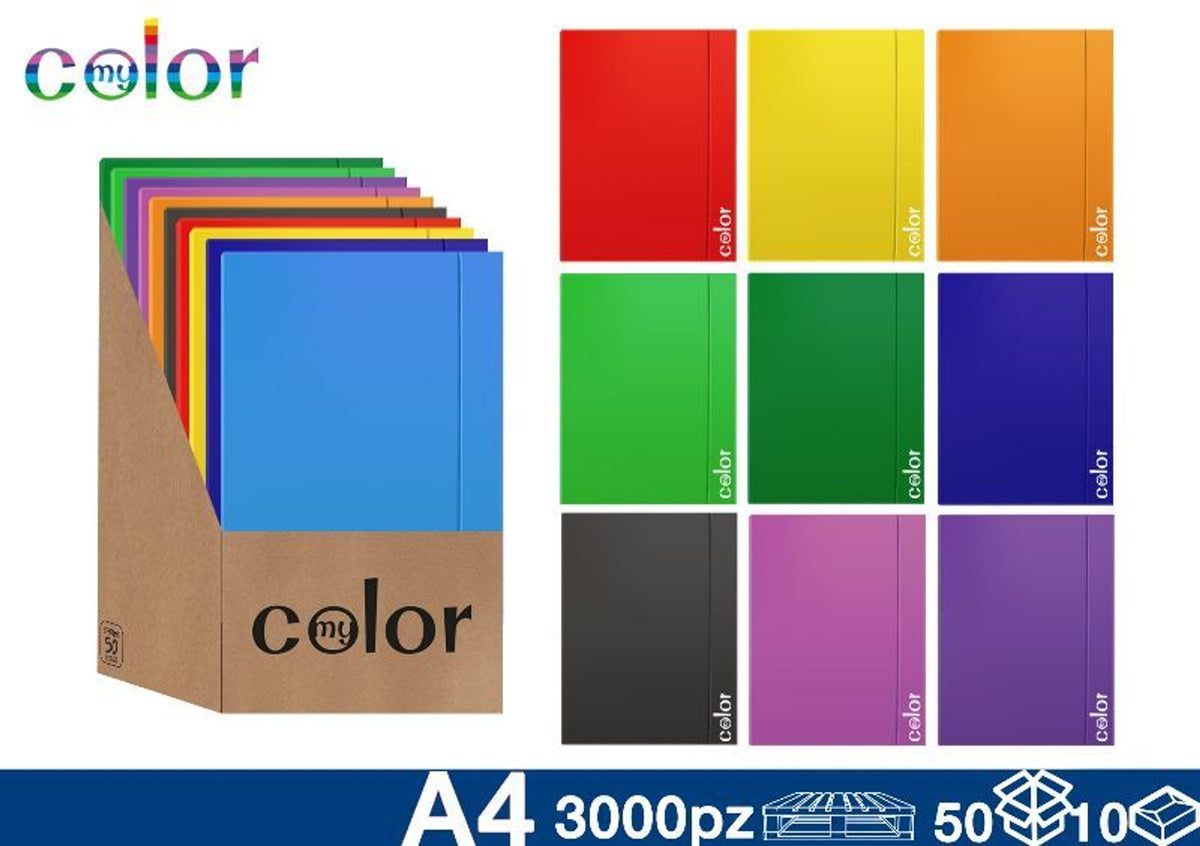 Carta o album da disegno – CARTELLA CON ELASTICO 10PZ EOL74550