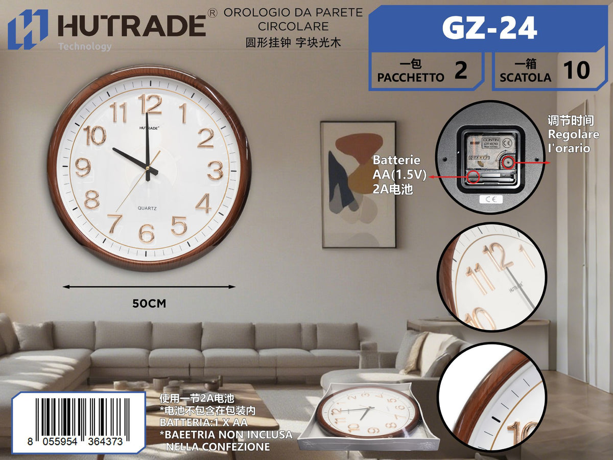 GZ-24 OROLOGIO DA PARETE CIRCOLARE