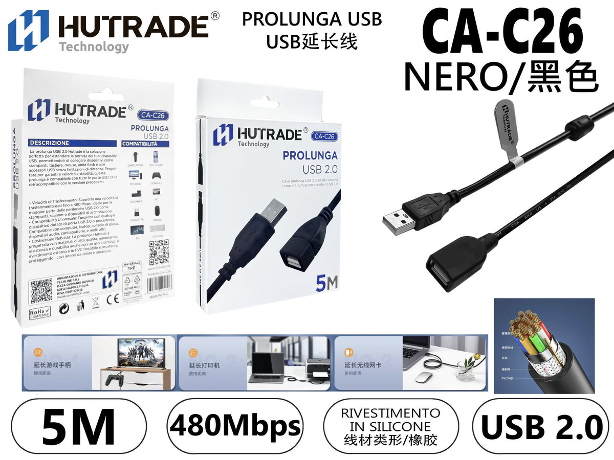CA-C26 PROLUNGA USB 5 METRI