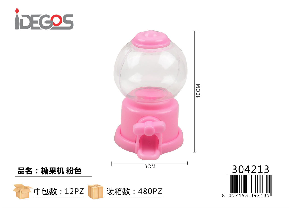 Mini distributore decorativo in plastica per bomboniere, rosa