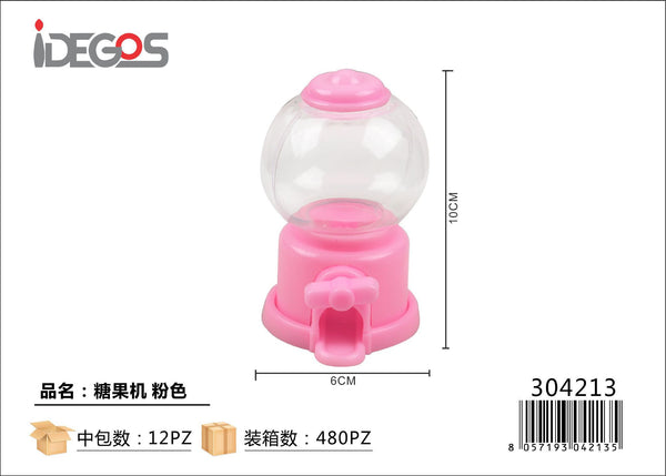 Mini distributore decorativo in plastica per bomboniere, rosa