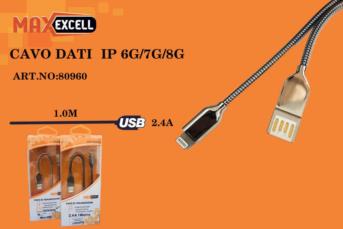 Cavo LIGHTNING 1M 2.4A