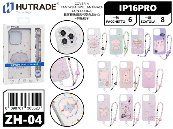 ZH-04 COVER A FANTASIA BRILLANTINATA CON CORDA IP16 PRO