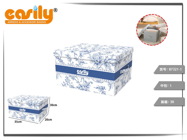 Scatole decorate con coperchio separato