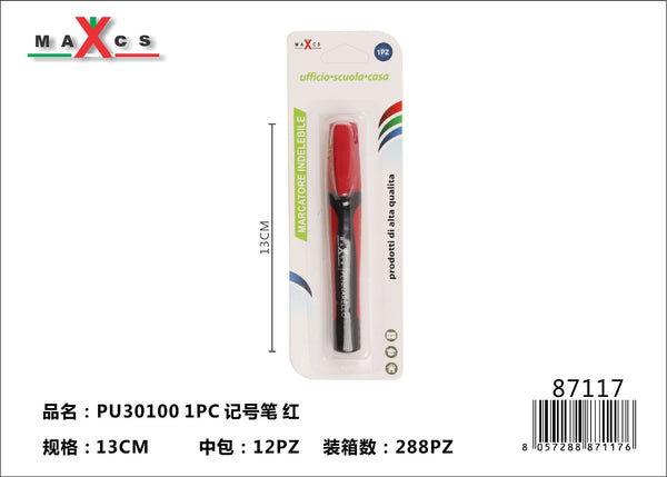 Pennarello PU30100, rosso, confezione da 1 pezzo