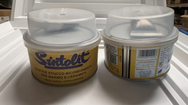 Sintolit mastice stucco bicomponente per marmo e ceramica