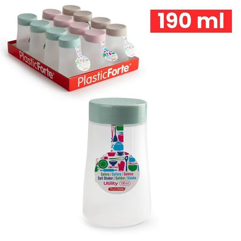 SALIERA 190ML PLASTICA 6X6X10CM