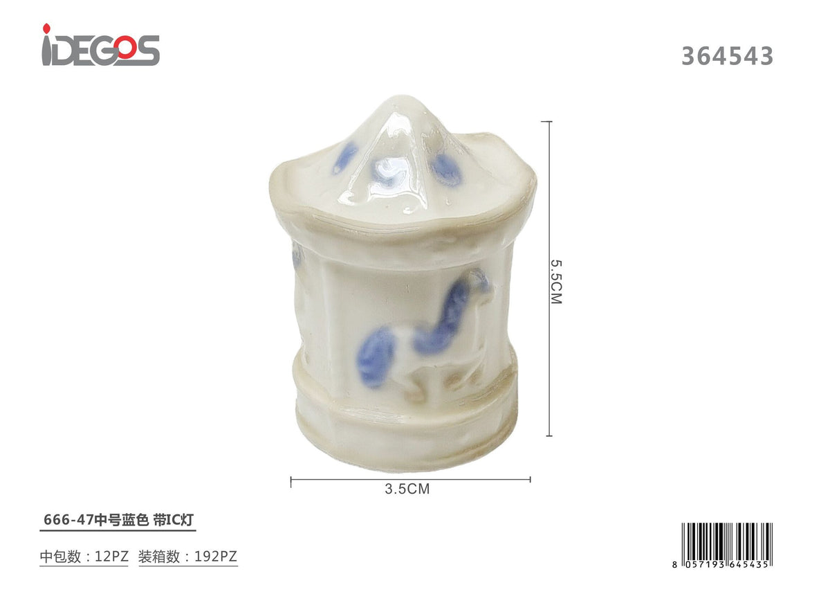 Bomboniera in ceramica con luce LED, serie 666-47/48