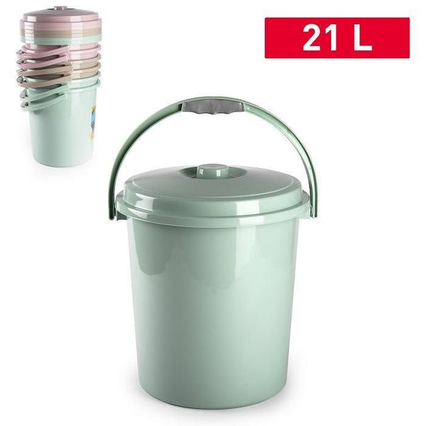 BIDONE CON COPERCHIO 21L 37X34X40CM