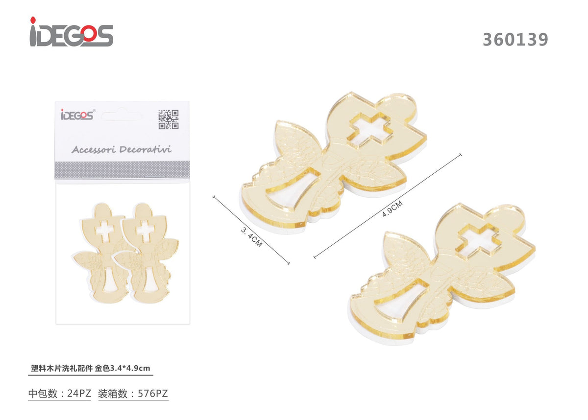 Decorazione per cerimonia, oro, 3,4 x 4,9 cm