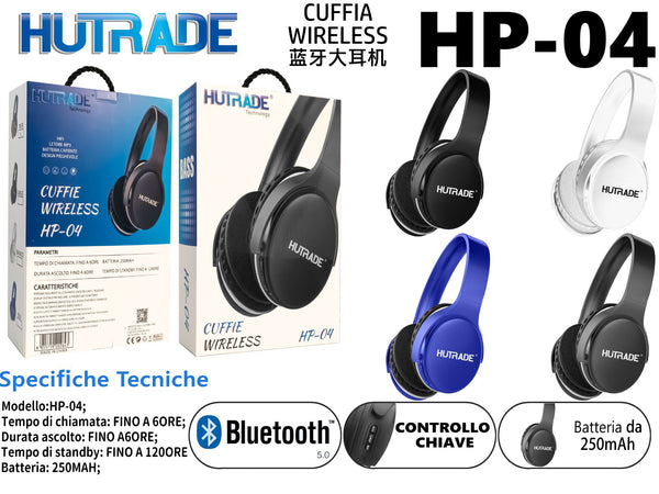HP-04 CUFFIE BLUETOOTH