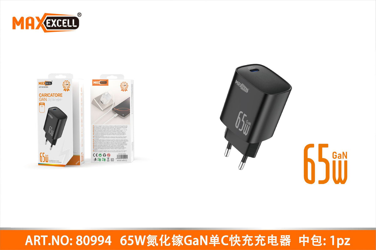 Caricatore per Cellulare da Muro Gan 65W