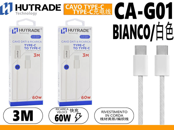 CA-G01 CAVO TYPE-C TO TYPE-C 3 METRI 60W