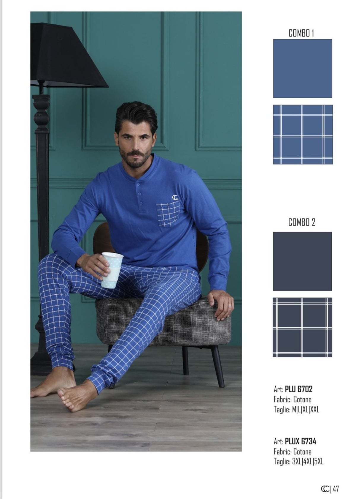 Pigiama Lungo Uomo PLU/6702