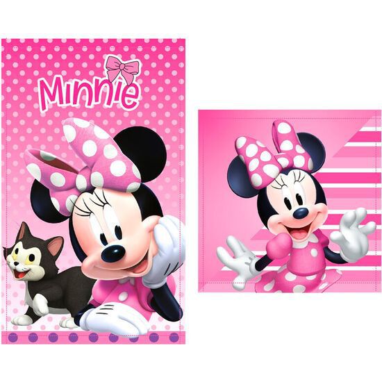 Minnie, set di due asciugamani per mani e viso