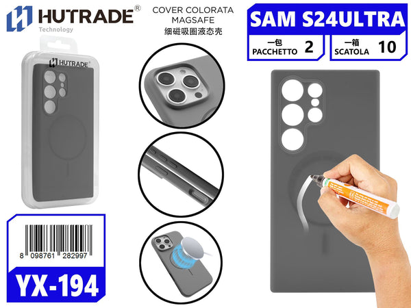 YX-194 COVER COLORATA MAGSAFE S24 ULTRA GRAY