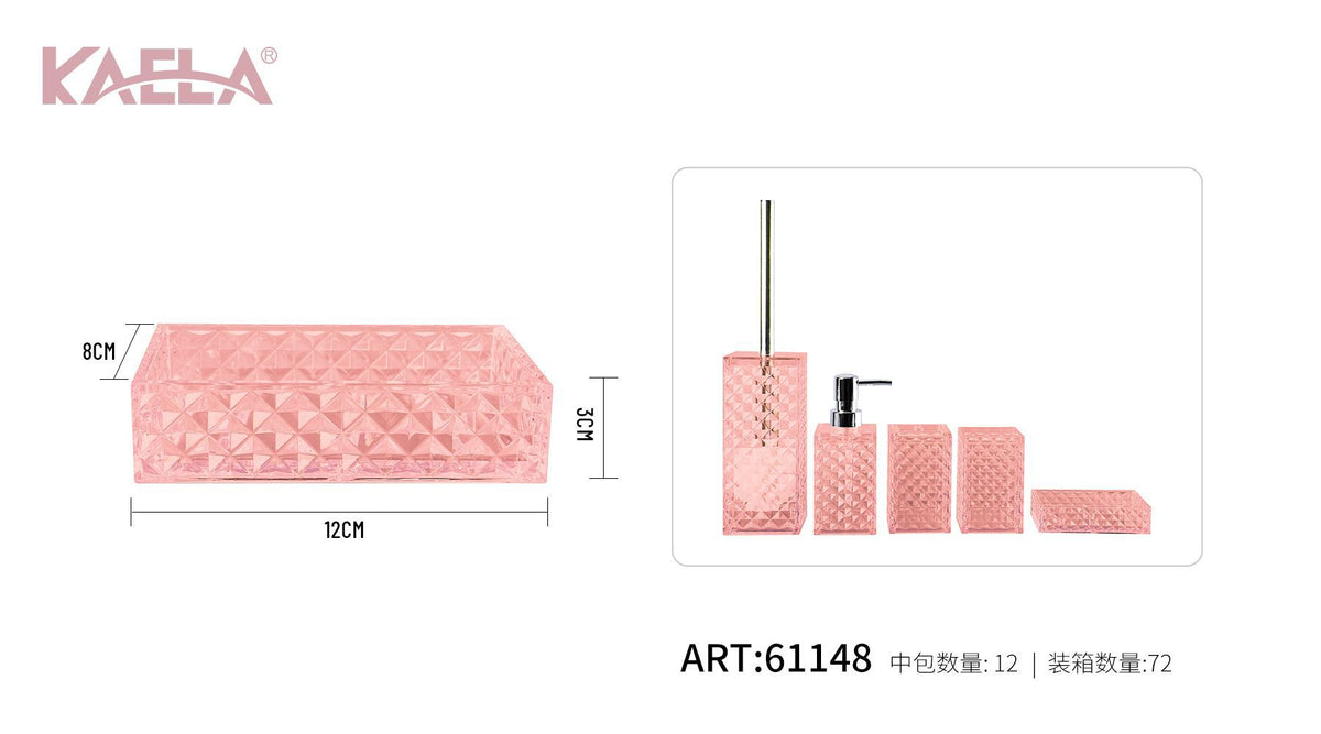 Portasapone JS5001Z, rosa