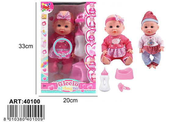 Bambolotto Ciccio al bagno con suoni e accessori AP40100