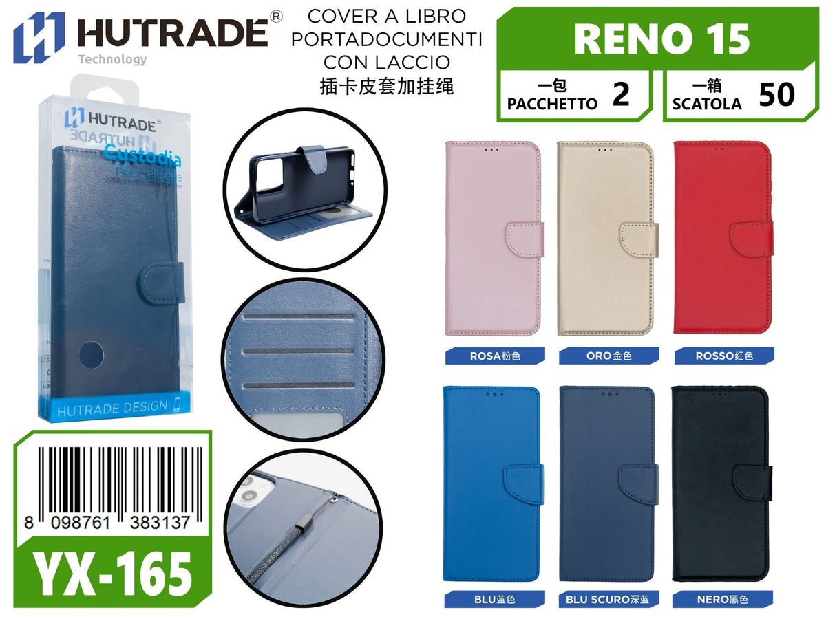 COVER A LIBRO PORTADOCUMENTI CON LACCIO OPPO RENO 15 – YX165 005160