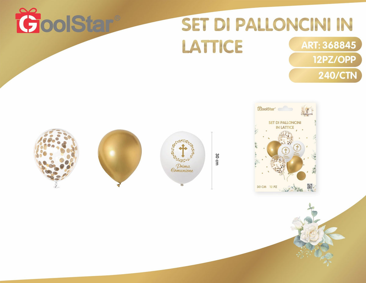 Palloncini in lattice prima comunione