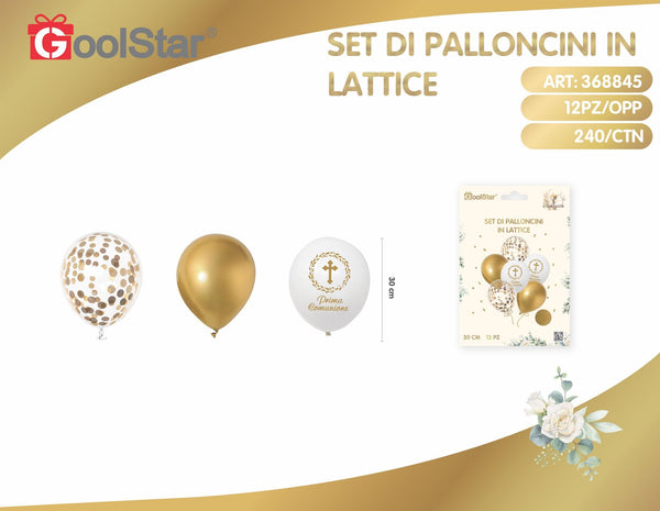Palloncini in lattice prima comunione