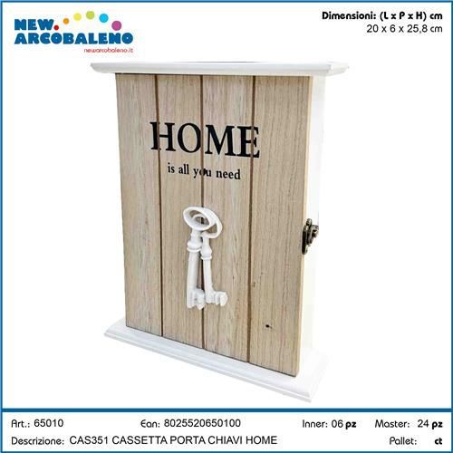 ARCOBALENO CASSETTA PORTACHIAVI HOME 25.8X20X60CM