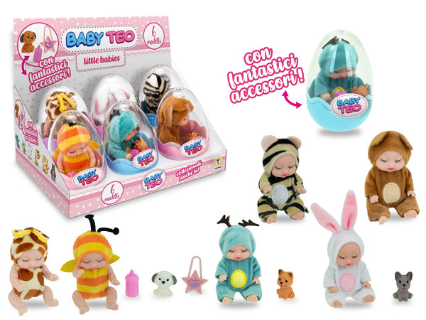 Bambolotto Teorema Baby Teo Little Babies con accessori 81364