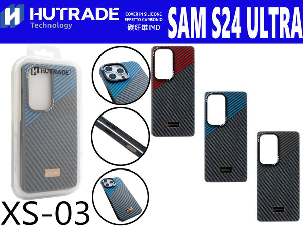 XS-03 COVER COLORATA IN CARBONIO SAM S24 ULTRA