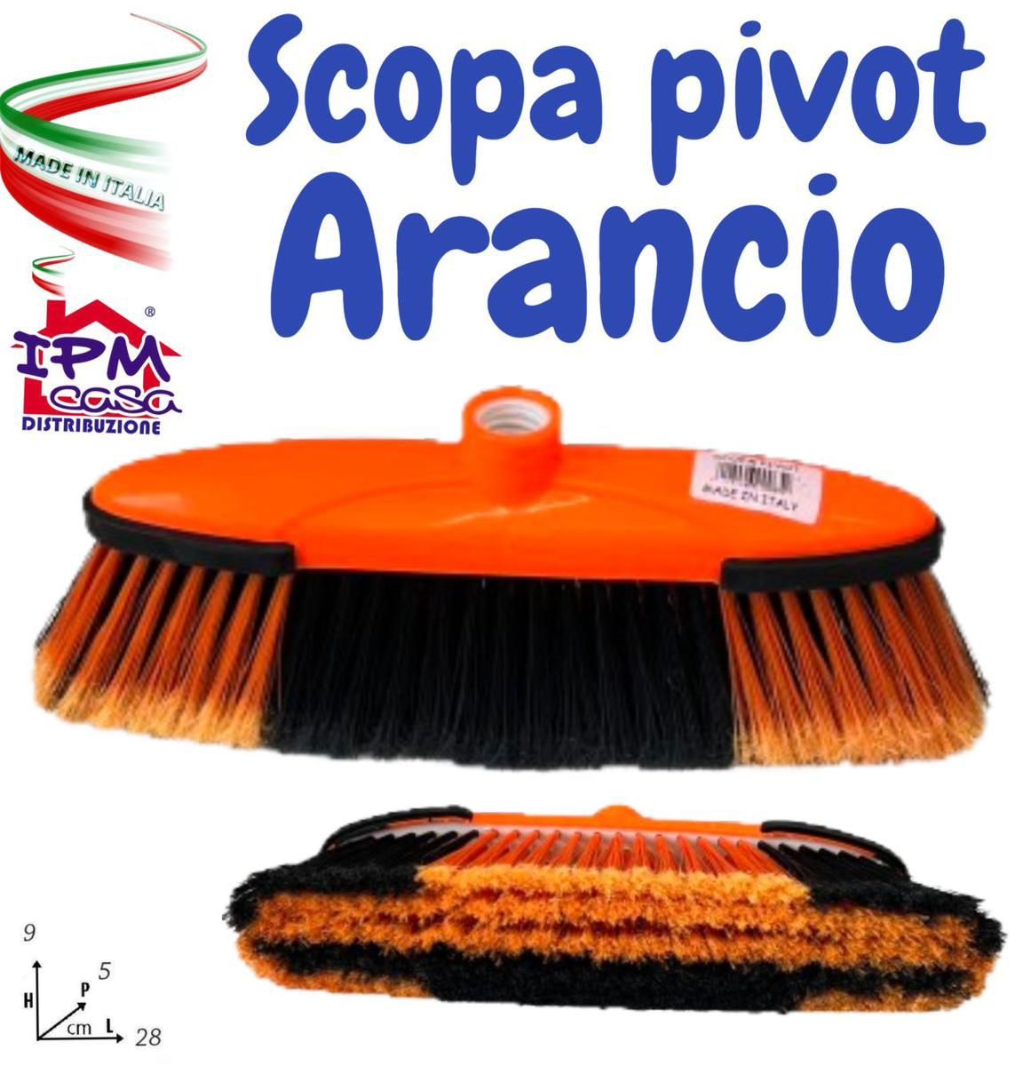 IPM SCOPA PIVOT ARANCIO PLASTICA