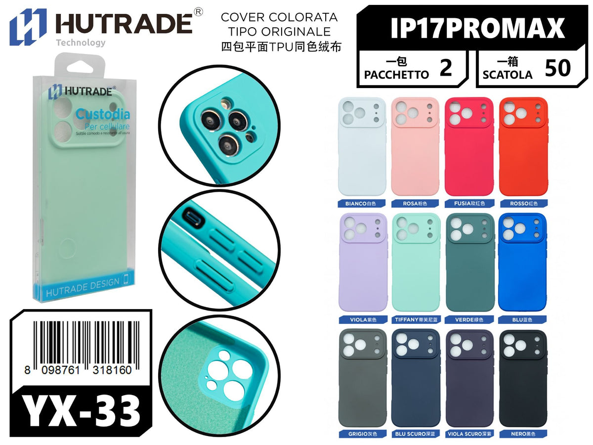 COVER COLORATA IP17 PRO MAX – YX33 000858
