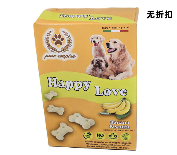 Snack per animali – Biscuits Banana Happy Love 300g