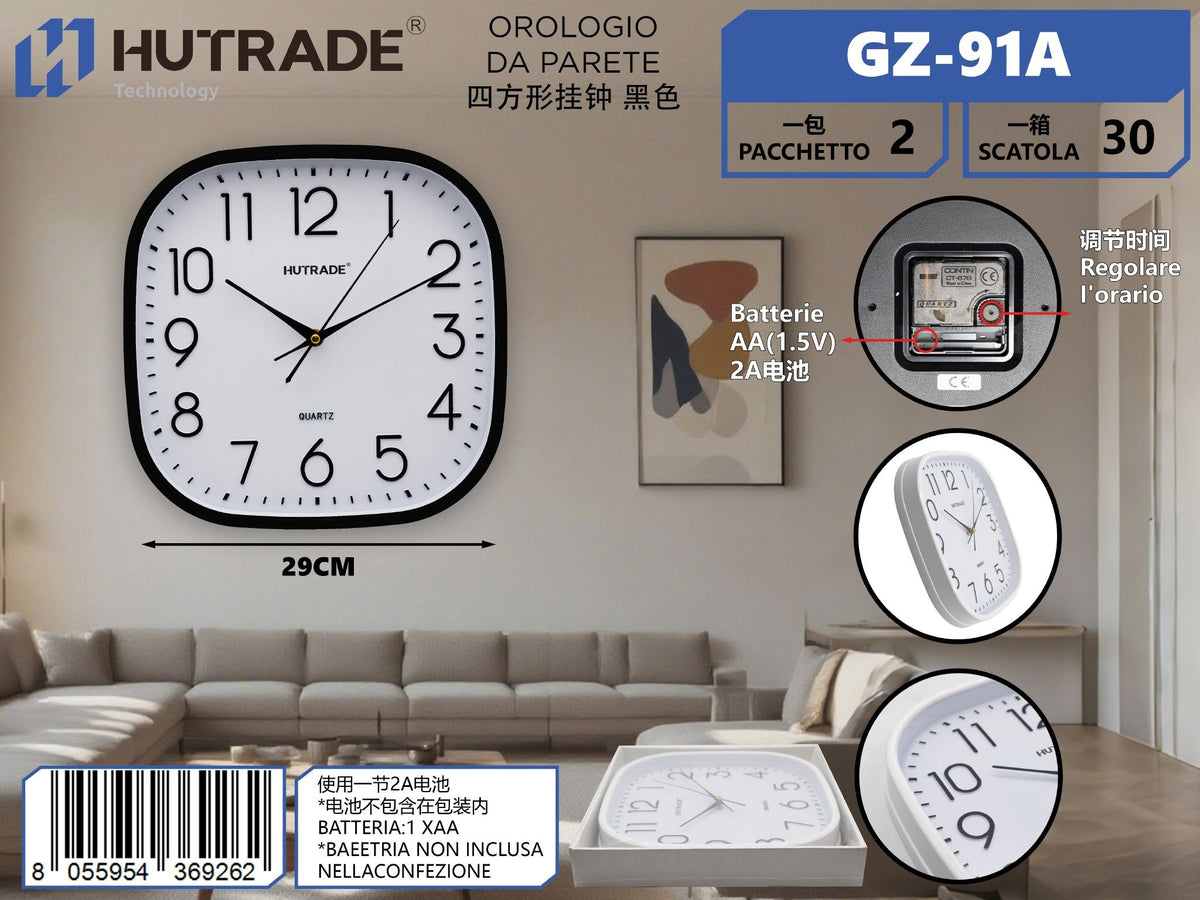 GZ-91A OROLOGIO DA PARETE RETTANGOLARE