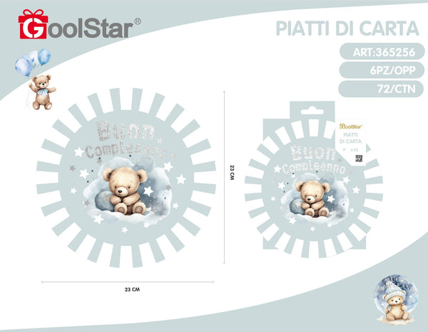 Piatti di carta 6 pezzi