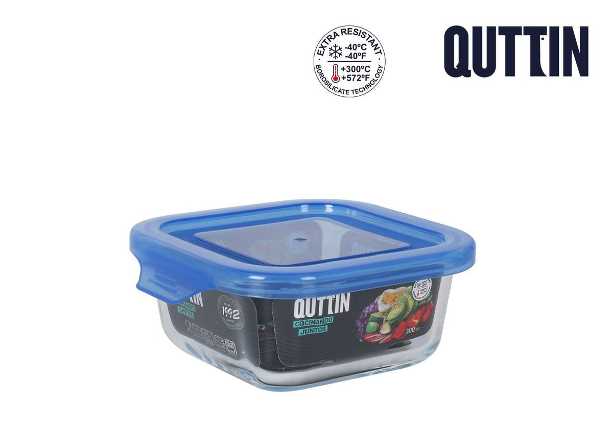 OUTTIN CONTENITORE VETRO QUADRATA.C/COPERCHIO 12X12CM
